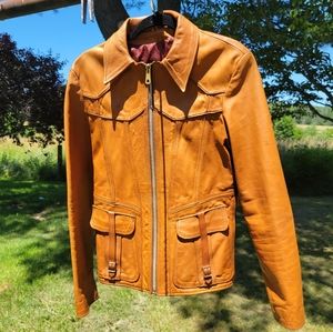 1960s-70s East West Musical Instruments Leather Jacket